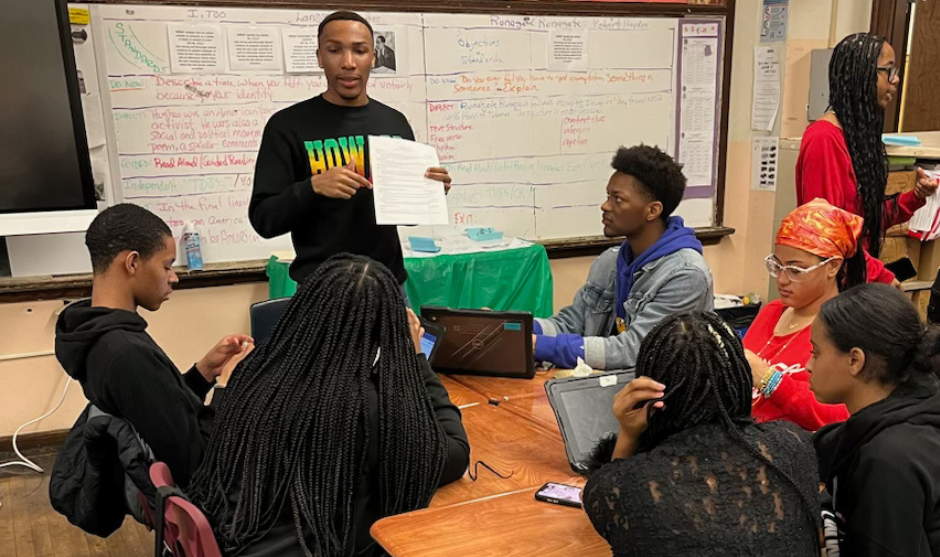 HUASB student teaching in a classroom. 