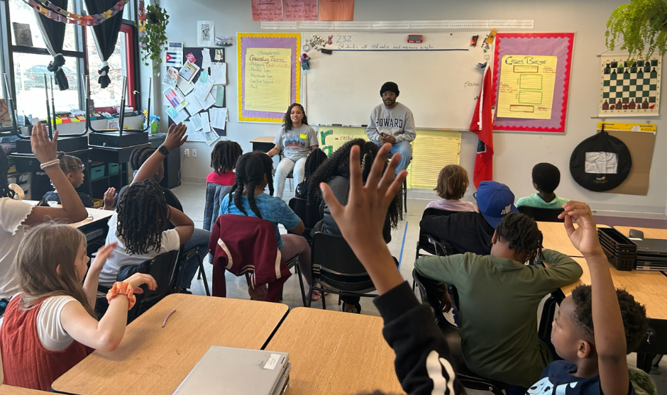 HUASB students leading a class discussion